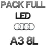 Audi A3 8L Volledig LED-verlichtingspakket - zuiver wit