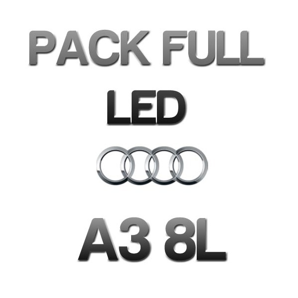 Audi A3 8L Full LED Light Pack - Pure White