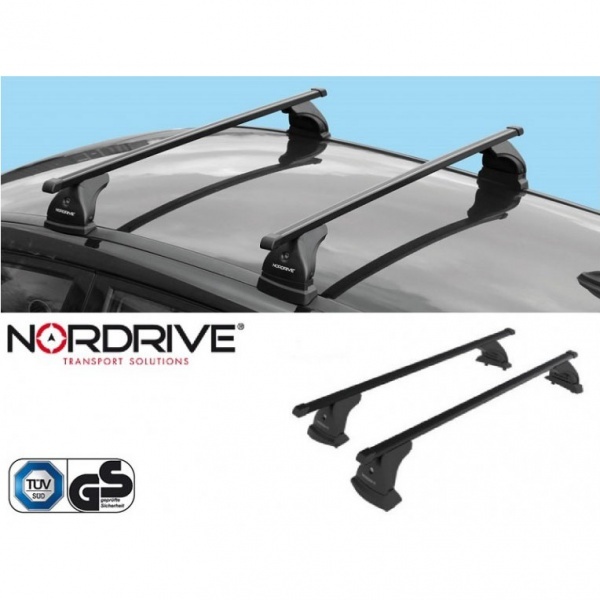 NORDRIVE EVOS roof bars QUADRA Steel BMW Serie 1 E82