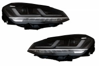 2 faróis dianteiros de xenon VW Golf 7 - fullLED - preto - OSRAM dinâmico