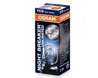 1-lamp H3 Osram-nachtbreker onbeperkt
