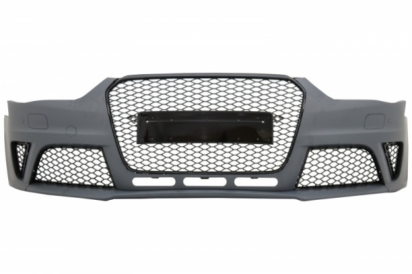 Front bumper AUDI A4 B8 phase 2 11-15 - Look RS4 - Black