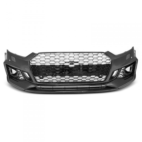 Front bumper AUDI A5 F5 16-19 - Look RS5 - Glossy black - PDC