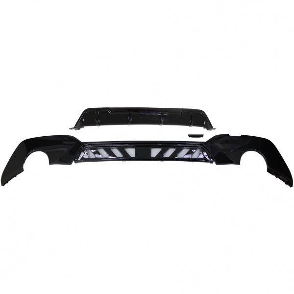 BMW 3 series G20 rear diffuser double single outlet 19-22 - gloss