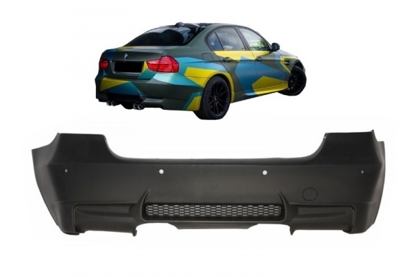 Paraurti posteriore BMW 3 E90 05-11 serie look M3 double - PDC