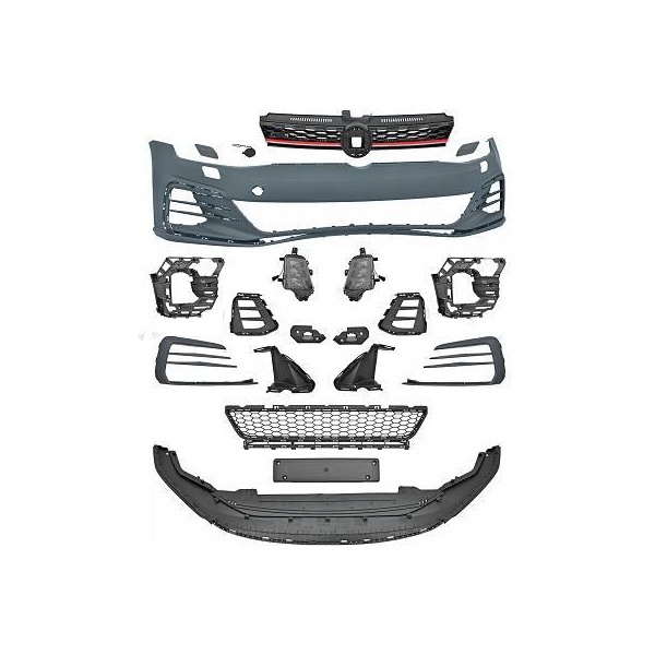 Front bumper VW Golf 7.5 (VII) - phase 2 - 17-19 GTI look - PDC and without