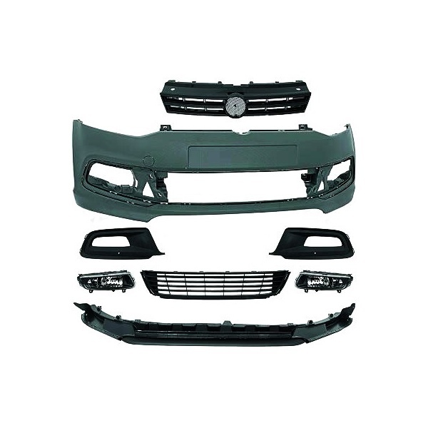 VW Polo 6R Front Bumper 6C 09-17 - look R