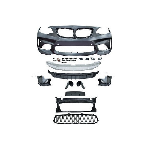 Front bumper BMW 2 F22 2013-2017 without wash - look M2 - PDC