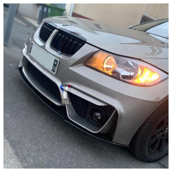BMW 3 E90 E91 05-08 rejilla aspecto M3 - Negro brillante