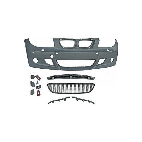 Front bumper BMW Serie 1 E87 04-11 look PACK M - PDC