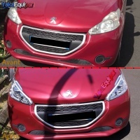 2 faróis LED Peugeot 208 LTI aparência xenon - Chrome