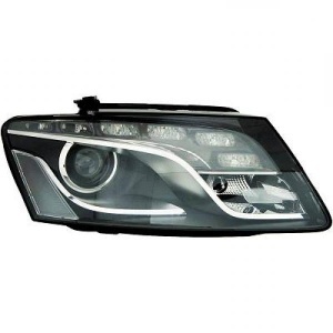 Audi Q3 5-08 passenger d12s xenon projector headlight - Black