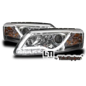 2 AUDI A6 (4F) headlights - LTI - Chrome