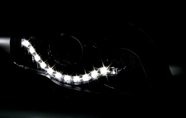 2 Phares avant Audi A3 8P Devil Eyes LED drl - Noir