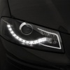 2 Phares avant Audi A3 8P Devil Eyes LED - Noir