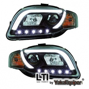 2 AUDI A4 B7 (8E) 04-07 LED Headlights - LTI - Black