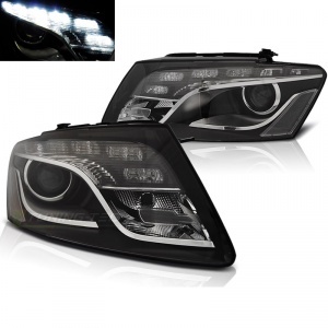 2 Phares avant Audi Q5 08-12 LED - Noir