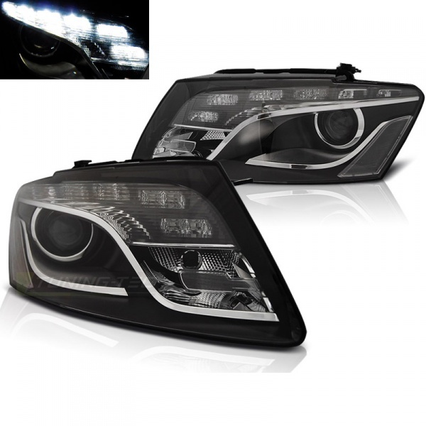 2 Audi Q5 08-12 LED headlights - Black