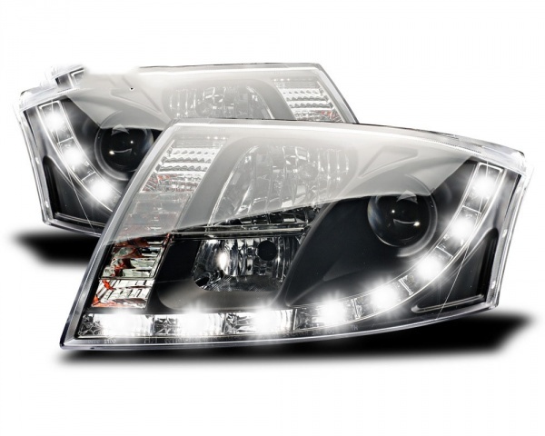 Projectores LED Audi TT (8N) - Preto