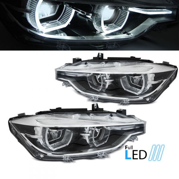 2 BMW 3 Series F30 F31 headlights - fullLED 3D - 11-15