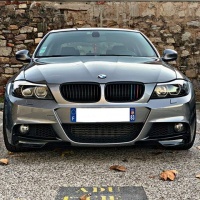 2 BMW Serie 3 E90 E91 Angel Eyes 3D LED 05-12 Faros delanteros - Negro