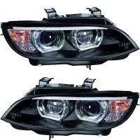 2 AFS BMW Serie 3 E92 E93 Coupe Angel Eyes LED U-LTI 05-10 xenonkoplampen - Zwart