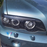 2 BMW X5 E53 Angel Eyes zwarte koplampen