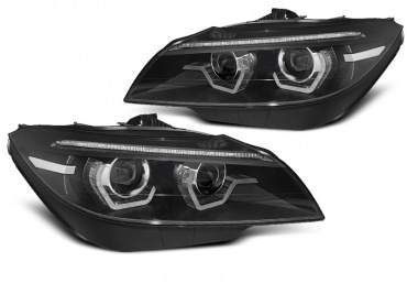 2 Phares xenon BMW Z4 (E89) Angel Eyes LED 3D dynamiques - 09-13 - Noir
