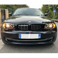 2 BMW Serie 1 E81 E82 E87 Angel Eyes V1 DEPO 04 en + koplampen - Zwart