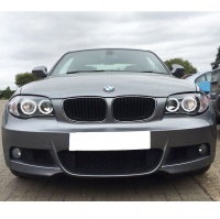 2 BMW Serie 1 E81 E82 E87 Angel Eyes LED V2 DEPO 04 and + front headlights - Gray