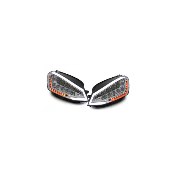 2 faros delanteros VW Golf 7 - Full LED - Cromados