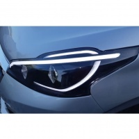 2 Peugeot 208 LTI LED-koplampen xenon-look - Zwart