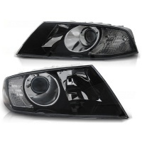 2 Skoda Octavia 2 headlights - 04-08 - Black