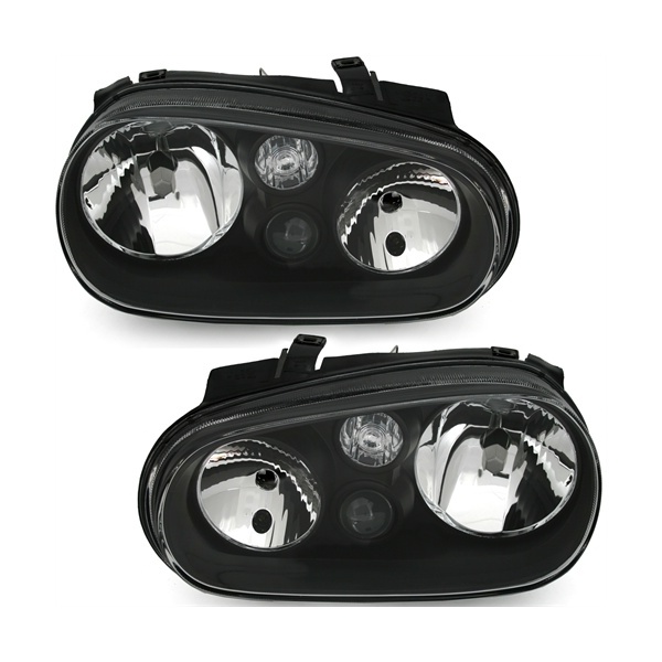 2 Volkswagen GOLF 4 Design Headlights - Black