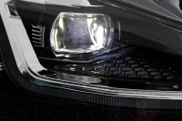 2 faróis dianteiros VW Golf 7.5 fase 2 - visual R - Preto - Dinâmico