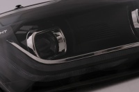 2 VW Polo 6R 6C 10-17-koplampen - Matrix LED-look - Zwart