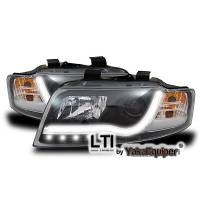 2 AUDI A4 (B6) headlights - LTI - Black