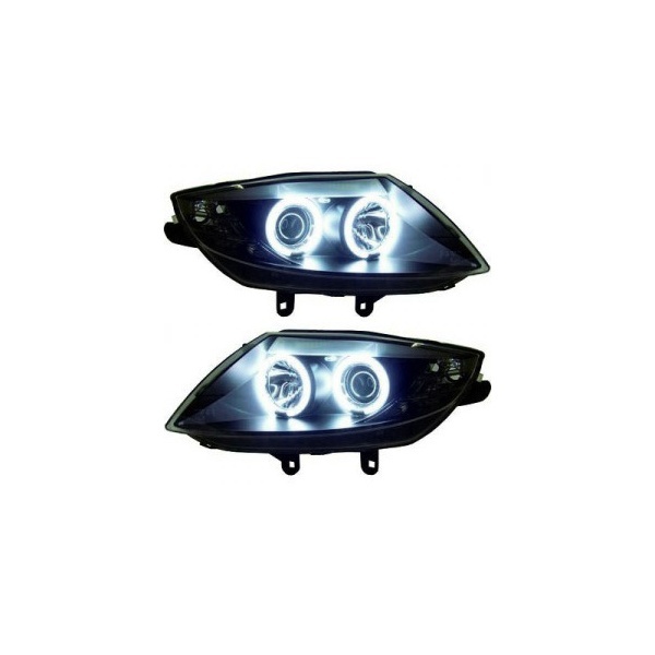 2 BMW Z4 (E85) Angel Eyes CCFL 03-08 headlights - Black