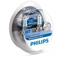 Pack 2 bombillas Philips H7 White Vision Ultra 12972WVUSM +2 W5W
