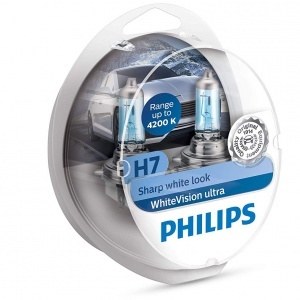Pack 2 ampoules Philips H7 White Vision Ultra 12972WVUSM +2 W5W