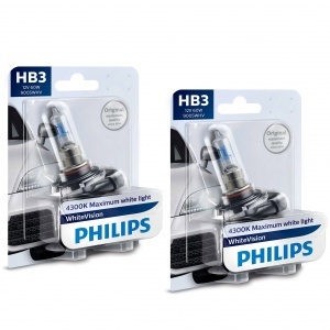 Pack 2 ampoules Philips HB3 9005 White Vision