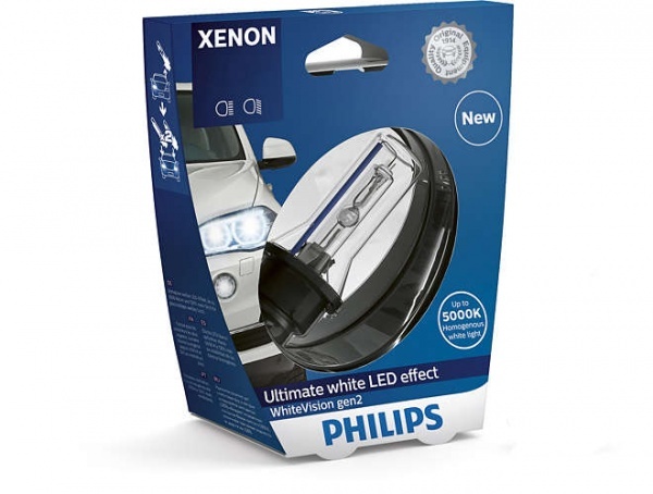 Philips xenon bulb D1S 85415WHV2 White Vision gen2