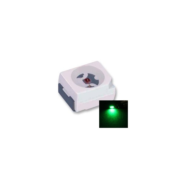 PLCC2 3528 cms LEDs - Green - 200mcd
