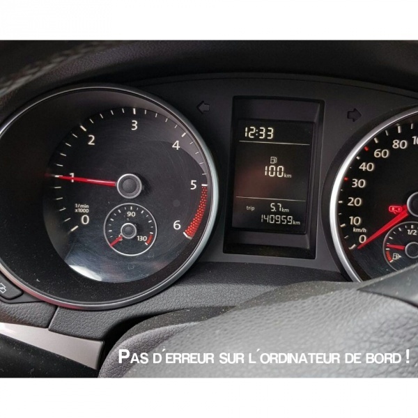 2 VW GOLF 6 3D LED 08-13 front headlights Black + red - dynamic