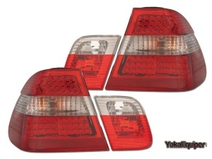 2 Luzes traseiras LED BMW E46 Sedan - Fumadas